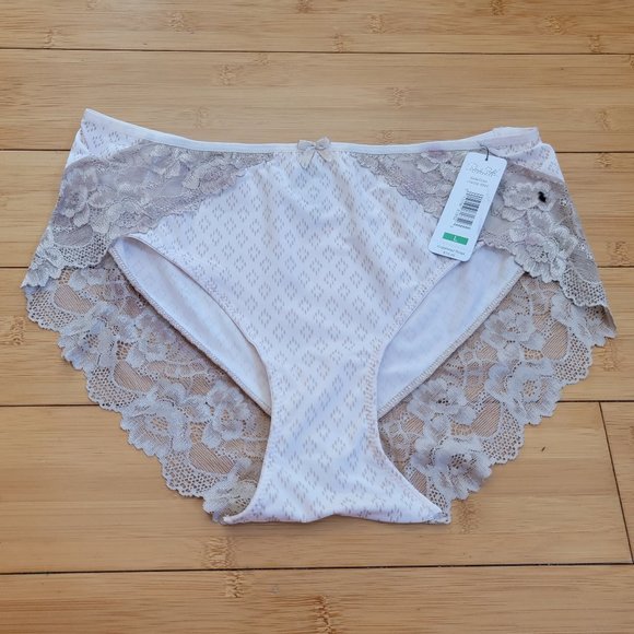 Rene Rofe Lingerie Women's Panty 3-pack Size L Lace Edge - Picture 6 of 10